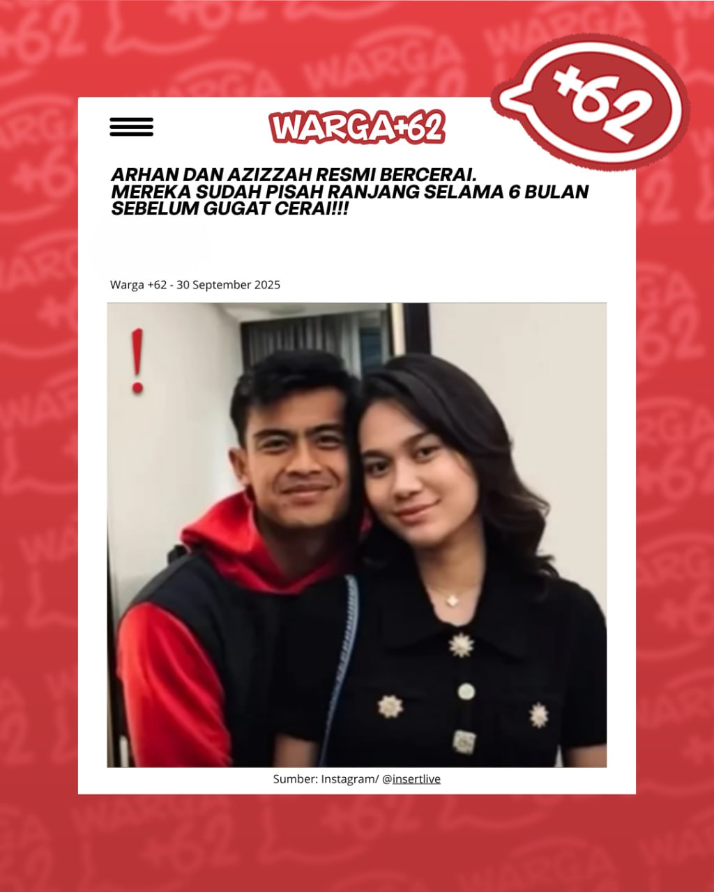 Pratama Arhan dan Azizah Resmi Bercerai, Publik Heboh